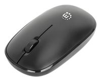 Manhattan MW3050 - Maus - rechts- und linkshändig - optisch - 3 Tasten - kabellos - 2.4 GHz - kabelloser Empfänger (USB)