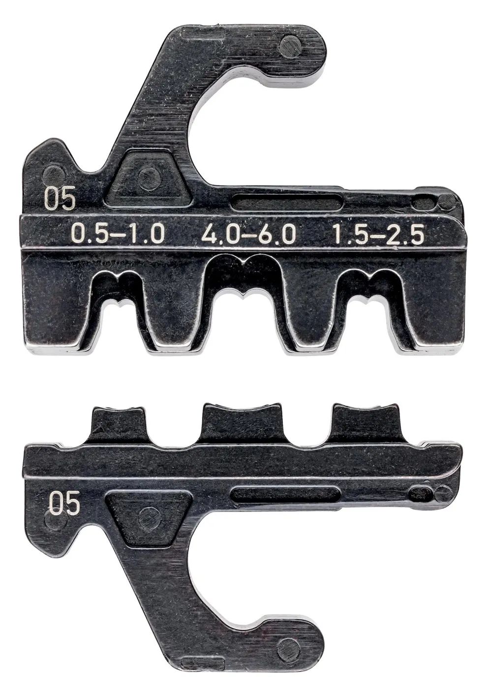 KNIPEX Crimpeinsatz für unisolierte, offene Steckverbinder (4,8 + 6,3 mm Steckerbreite)