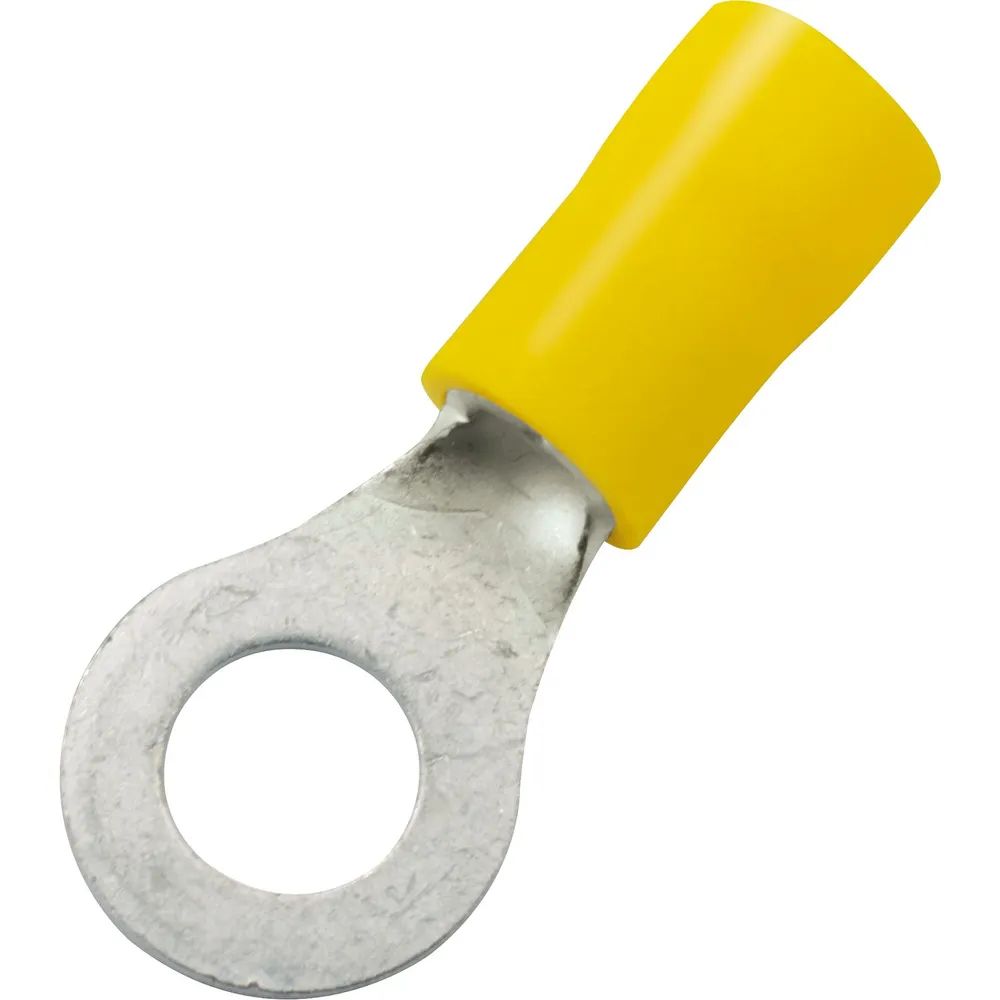 Edler Systems Kabeltechnik GmbH Ringkabelschuh M6 Querschnitt 2,5 - 6 mm² isoliert gelb