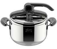 Lagostina Mia Lagoeasy'up - 5 l - Keramik - Gas - Halogen - Induktion - Versiegelte Platte - Edelstahl - 22 cm - Aluminium - Edelstahl - Mia Lagoeasy'up