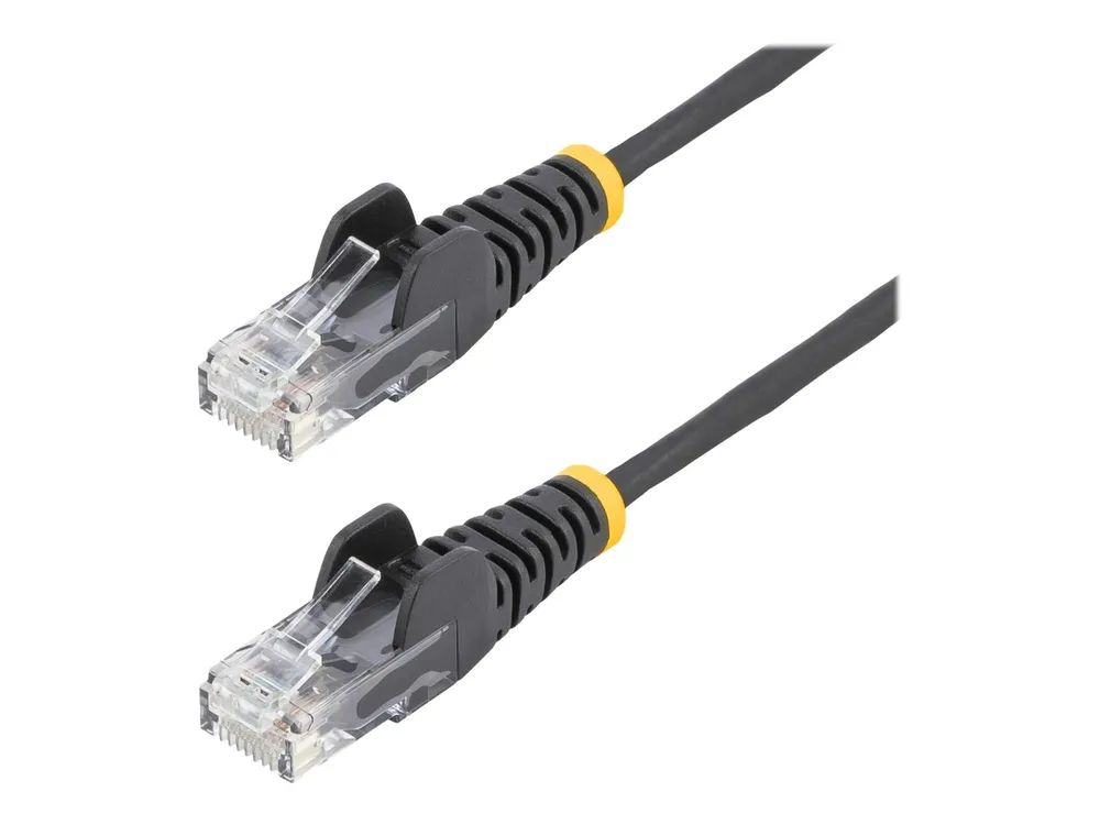 StarTech.com 2 m Cat6-Kabel - Schwarz - Schlankes Patchkabel - Snagless - Patch-Kabel - RJ-45 (M)