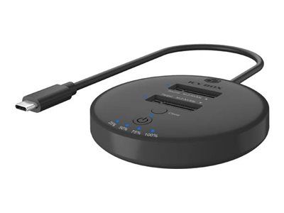 ICY BOX IB-1612MCL-CU31 - SSD-Dockingstation Schächte: 2 - M.2 - M.2 NVMe Card - USB-C 3.2 (Gen 2)