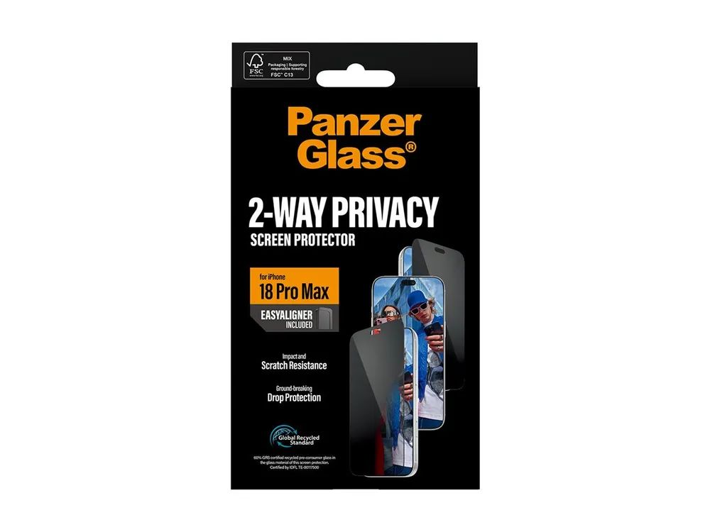 PanzerGlass Bildschirmschutz für Handy - ultrabreite Passform mit EasyAligner