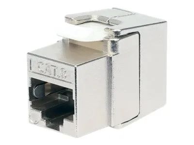 Intellinet Cat8.1 40G Shielded Toolless Keystone Jack, For Easy and Quick Snap-in Deployment, Ideal for Data Centers, STP, for Solid & Stranded Wire, Gold-plated Contacts, Metal Housing - Netzwerkanschluss - RJ-45 (W)