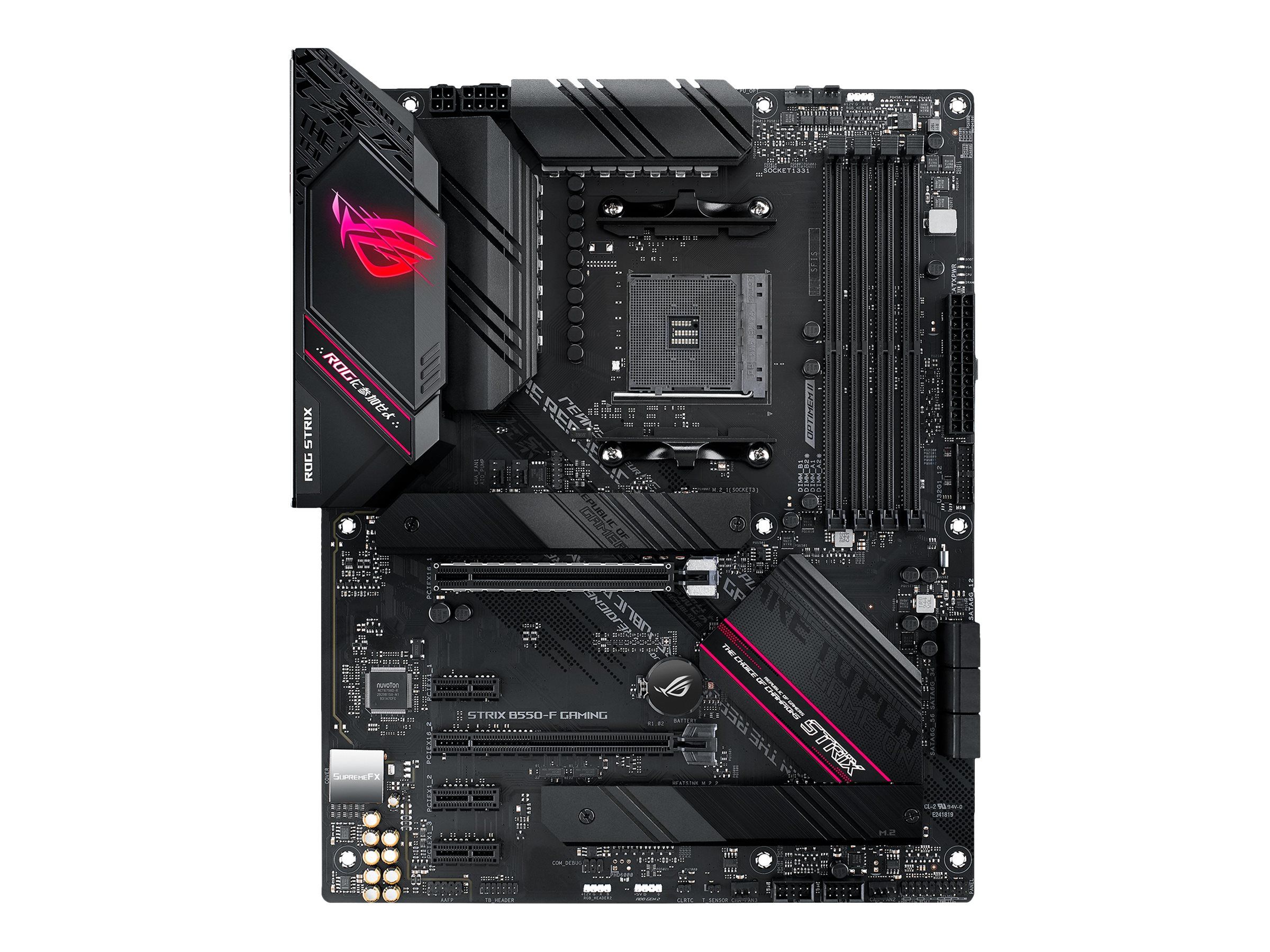 ASUS ROG STRIX B550-F GAMING - Motherboard - ATX - Socket AM4 - AMD B550 Chipsatz - USB-C Gen2, USB 3.2 Gen 1, USB 3.2 Gen 2 - 2.5 Gigabit LAN - Onboard-Grafik (CPU erforderlich)