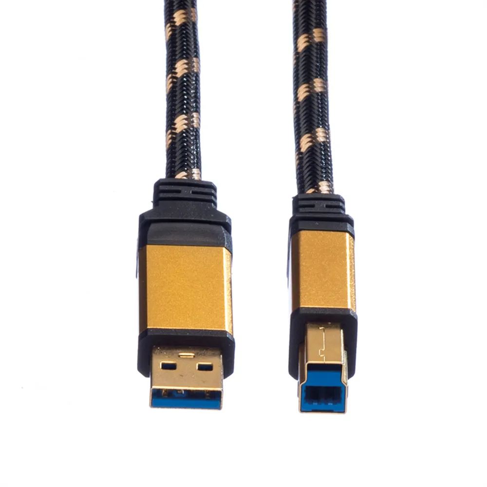 ROLINE GOLD USB 3.2 Gen 1 Kabel, Typ A-B, 1,8 m