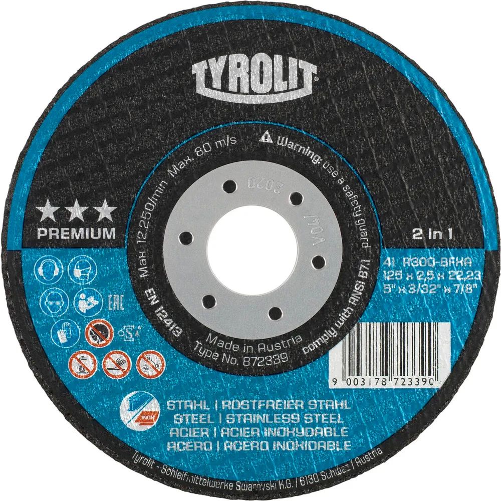 TYROLIT Trennscheibe gekröpft Premium*** 230 x 3.0 mm 2in1 Form 42