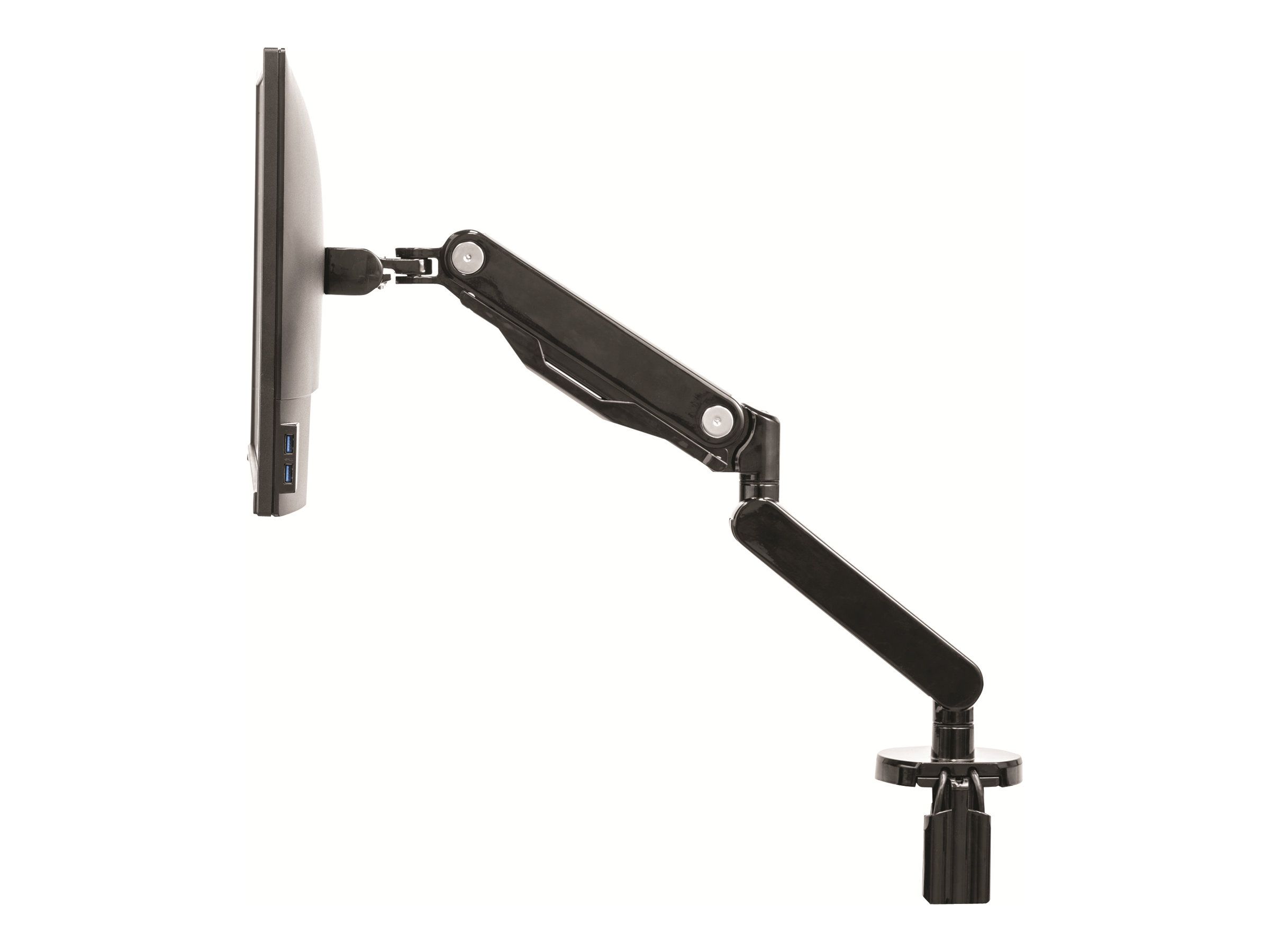 Fellowes Platinum Monitor Arm - Befestigungskit - einstellbarer Arm - für Monitor - Aluminium, Stahl, Kunststoff - Schwarz - Bildschirmgröße: bis zu 81,3 cm (bis zu 32 Zoll)