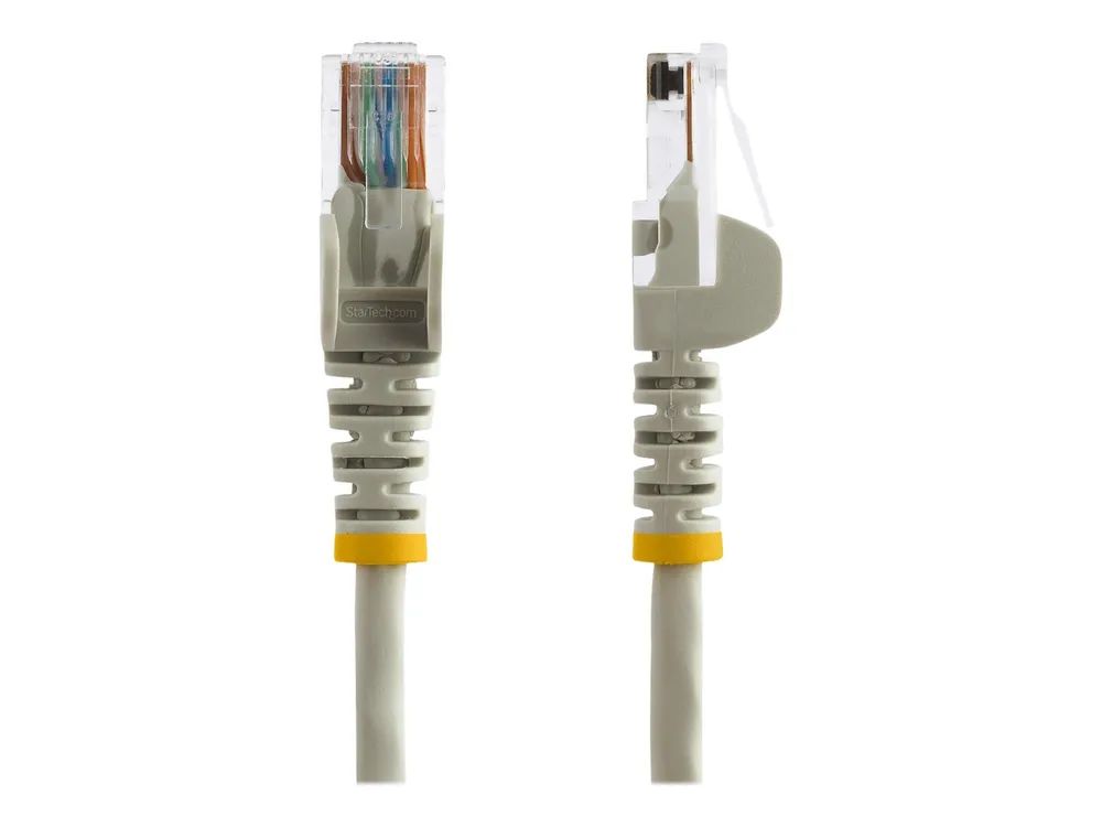 StarTech.com Cat5e Patchkabel mit Snagless RJ45 Anschluss - Netzwerkkabel 5m - Grau - Patch-Kabel - RJ-45 (M)