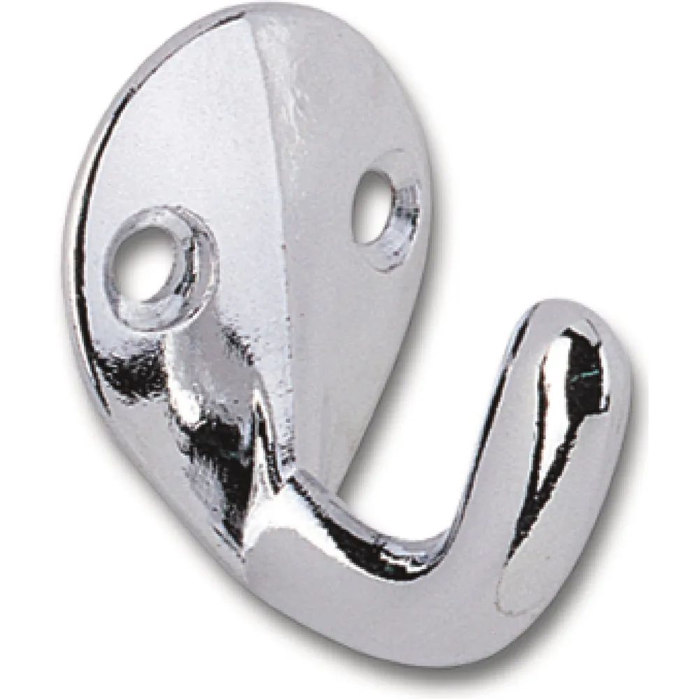 Siro Mantelhaken Epsilon Breite 27 mm, Höhe 37 mm, ZN verchromt poliert