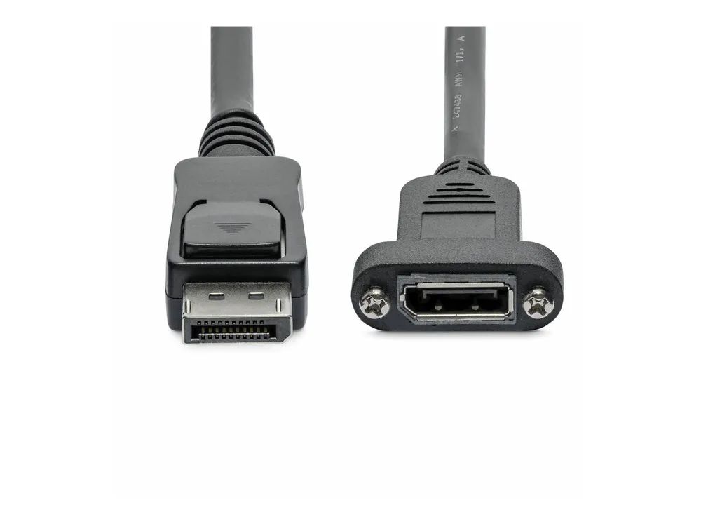 StarTech.com 3 ft. (0.9 m) Displayport Male to Female Cable - Mounting - Latched Connectors - DisplayPort - DP Monitor Cable (DPPNLFM3)