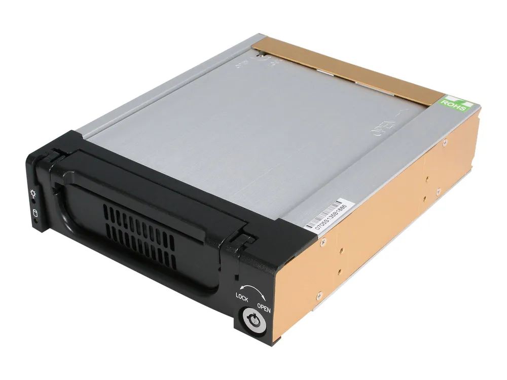 StarTech.com Wechselrahmen 5,25 Zoll - Mobiles Festplatten Hot Swap Speicher Rack für 3,5 (8,9cm)