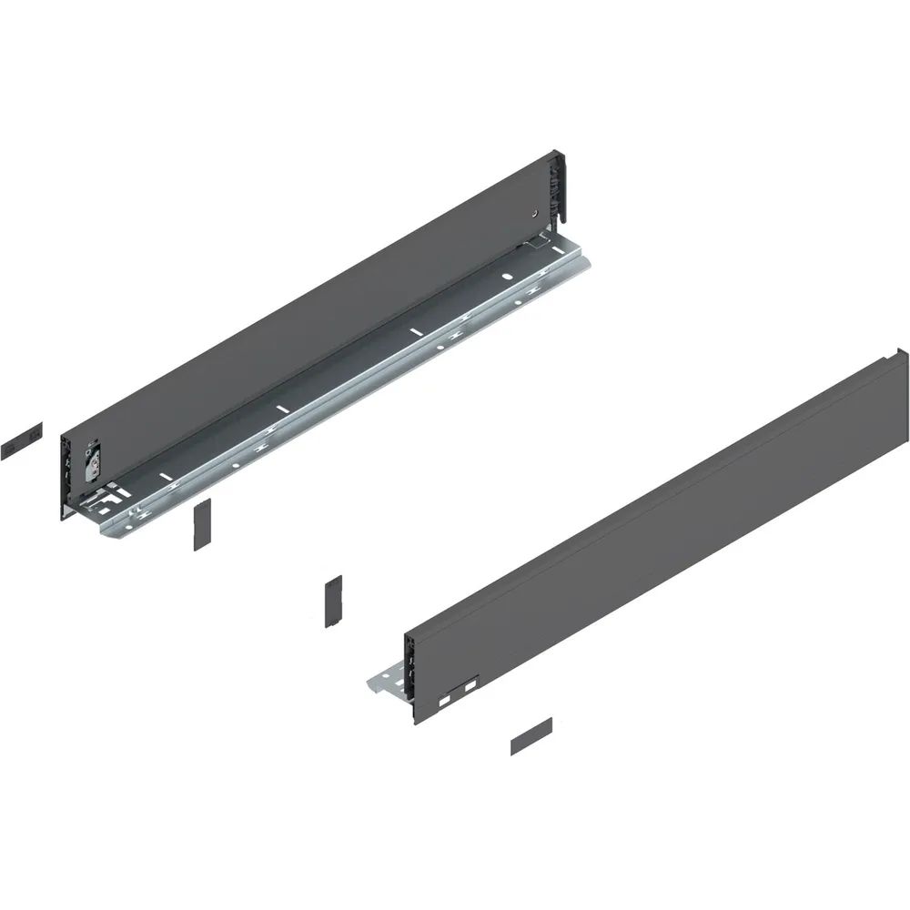 BLUM LEGRABOX pure Zarge Höhe M, NL 600, Oriongrau-matt