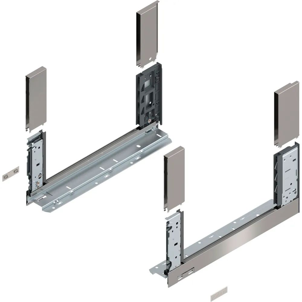 BLUM LEGRABOX free, Zarge Höhe C, NL 400, Inox (Antifingerprint)