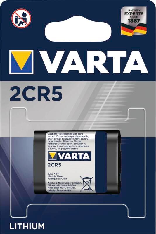 Varta Photo-Batterie 2 CR 5 Photo Professional Lithium