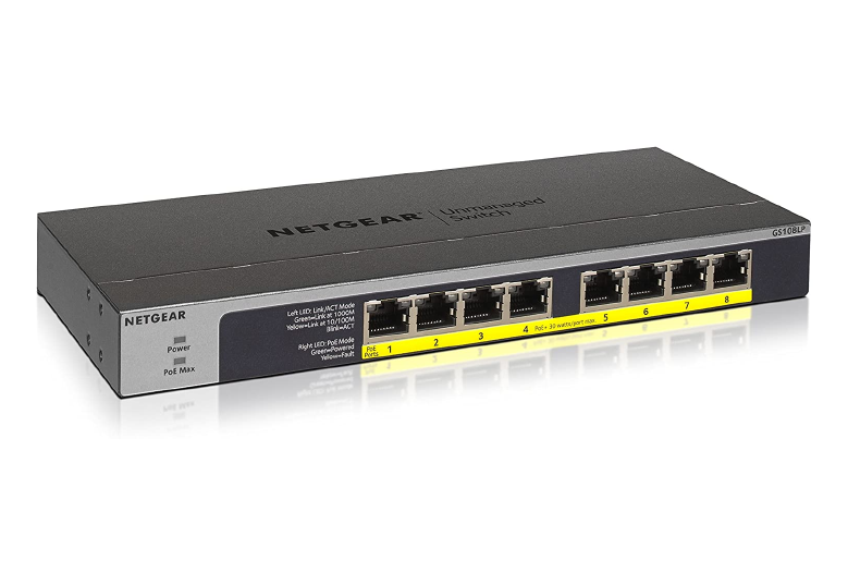 Netgear GS108LP - Switch - 8 x 10/100/1000 (PoE+)