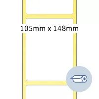 HERMA Rollenetiketten Thermotransfer 105x148,5 mm weiß Papier seidenmatt 1000 St. - Weiß - 105 mm - 148,5 mm - 1000 Stück(e) - Deutschland