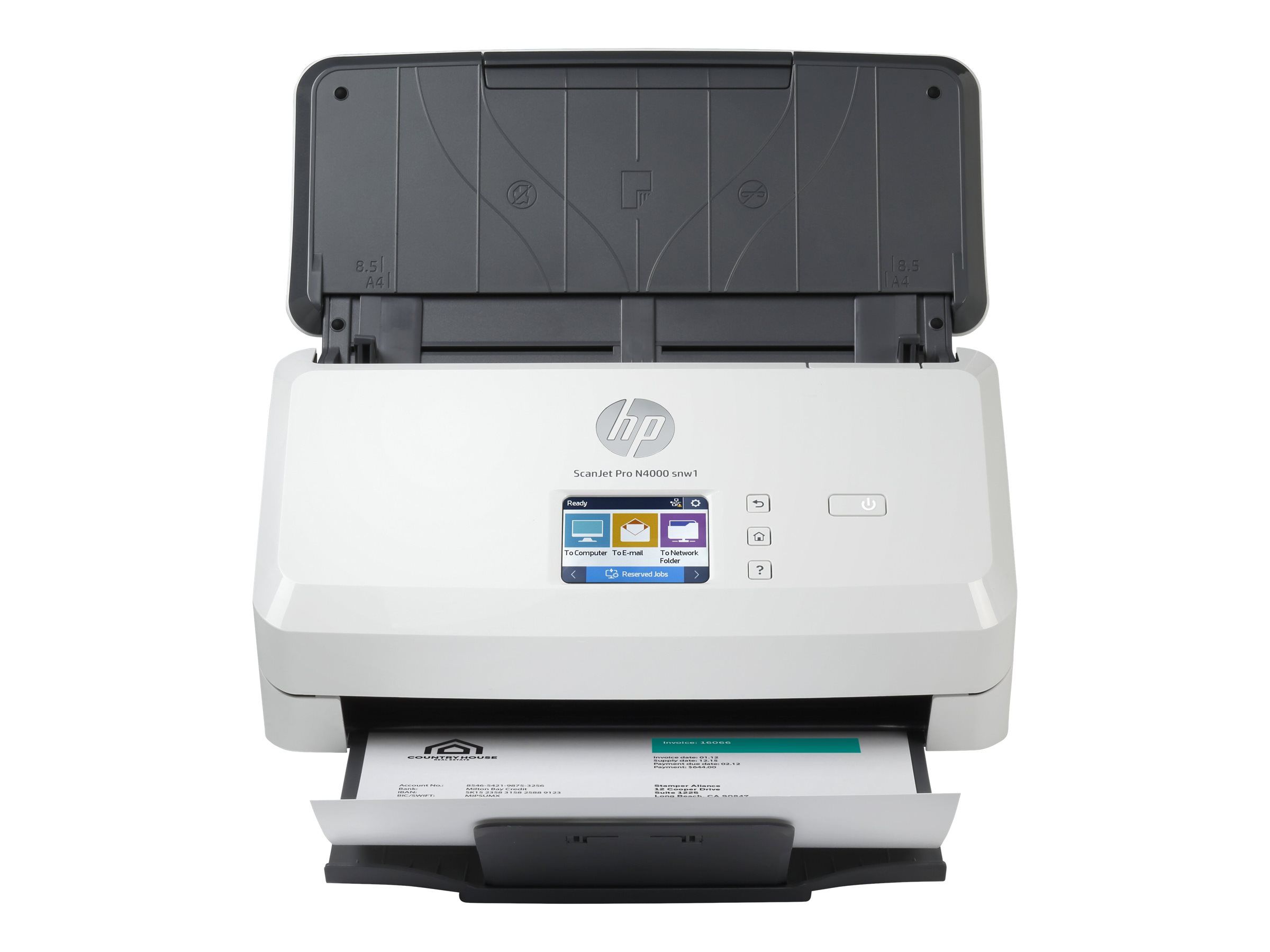 HP Scanjet Pro N4000 snw1 Sheet-feed - Dokumentenscanner - CMOS / CIS - Duplex - 216 x 3100 mm - 600 dpi x 600 dpi - bis zu 40 Seiten/Min. (einfarbig)