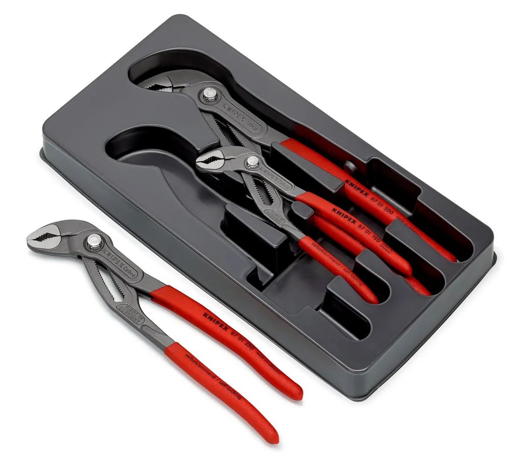 KNIPEX Cobra®-Paket 1 x 87 01 180, 1 x 87 01 250, 1 x 87 01 300