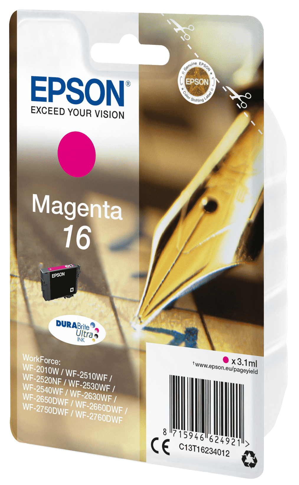 Epson 16 Tinte Füller Single, Standard, magenta