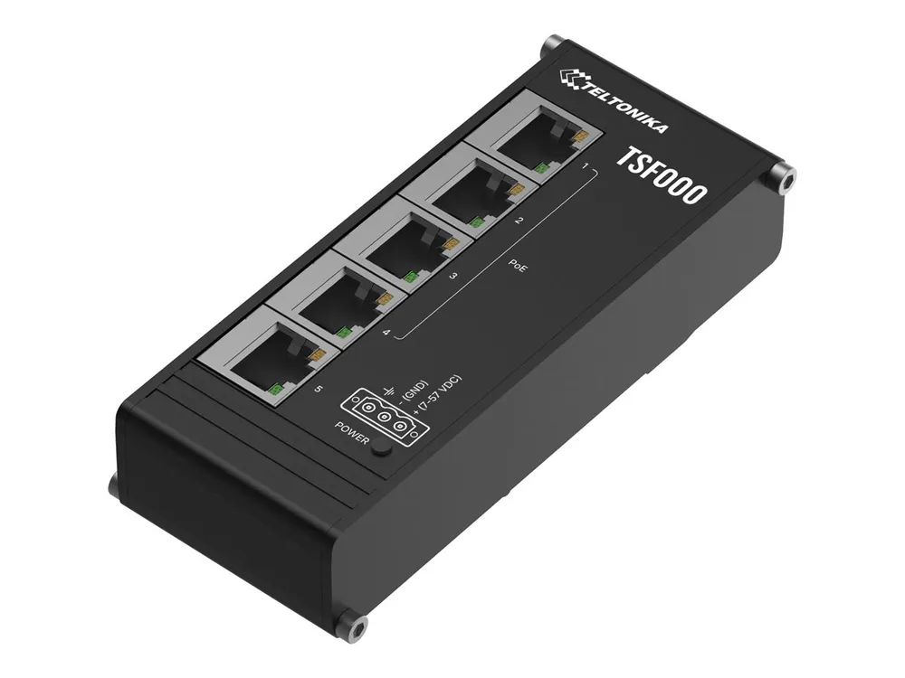 Teltonika TSF000 Low Profile PoE+ Switch - Switch - 10 Gbps