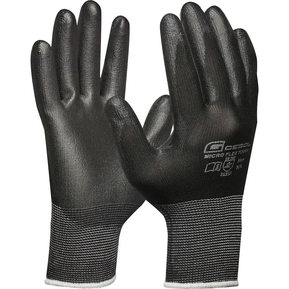 GEBOL Schutzhandschuh Micro Flex Touch schwarz Größe 11