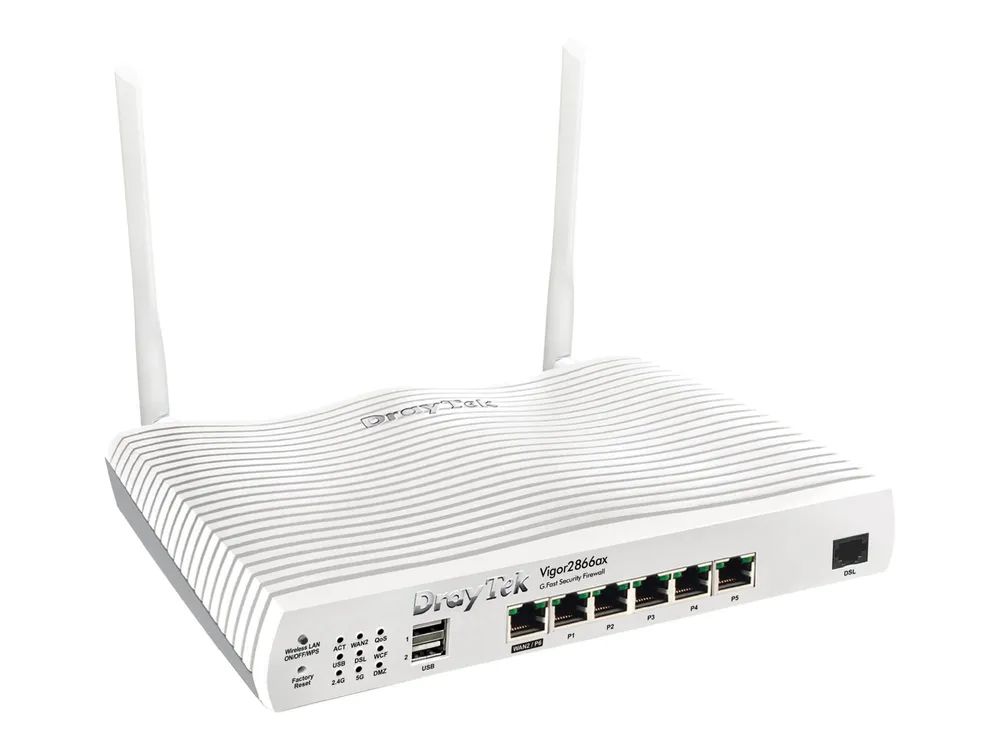 Draytek Vigor 2866ax - Wireless Router - DSL-Modem Switch mit 6 Ports