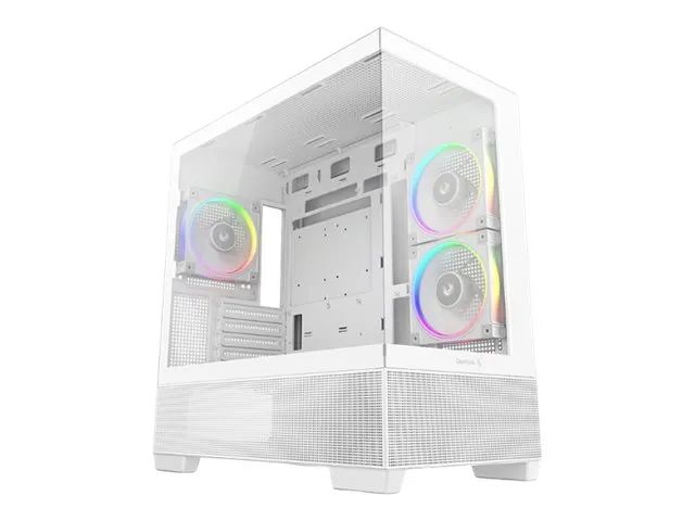 Deepcool CG380 3F WH - Micro-ATX - micro ATX - Seitenteil mit Fenster (gehärtetes Glas)