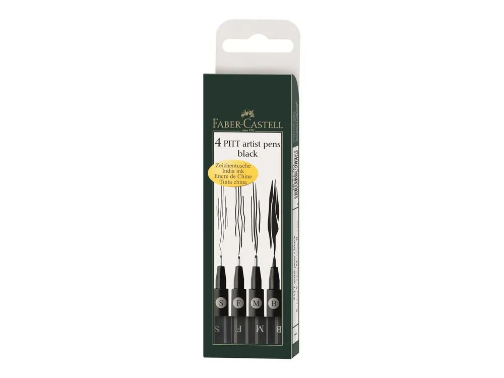 FABER-CASTELL PITT artist - Set Tuschestift und Fineliner