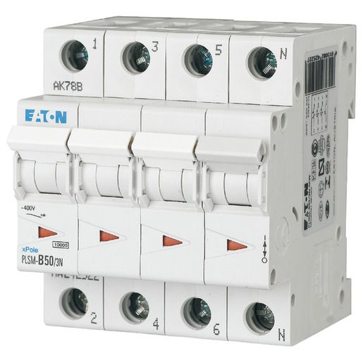 Eaton LEITUNGSSCHUTZSCHALTER / EATON PLSM-C50/3N-MW 242548