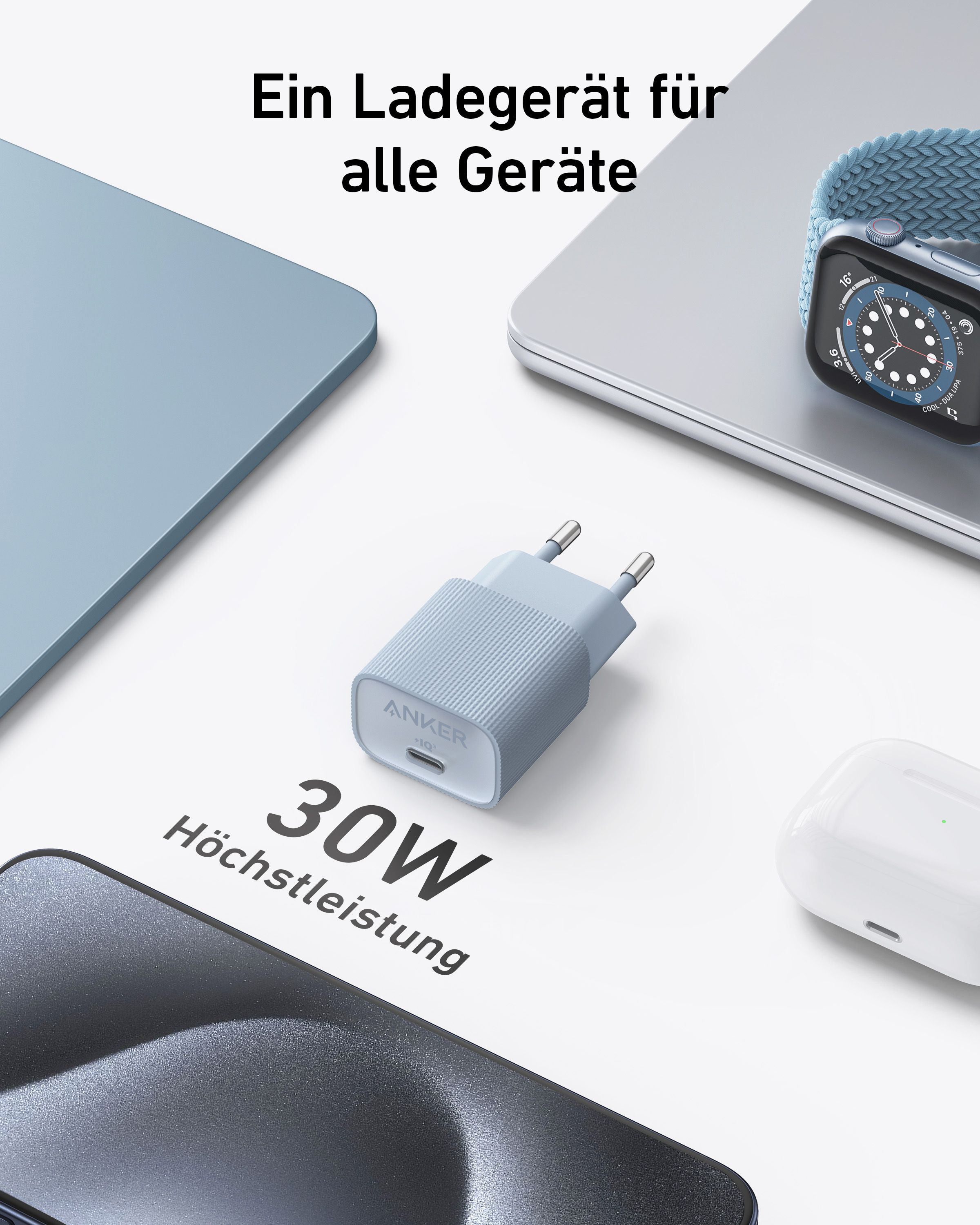 Anker 511 Charger Nano 4 30W White