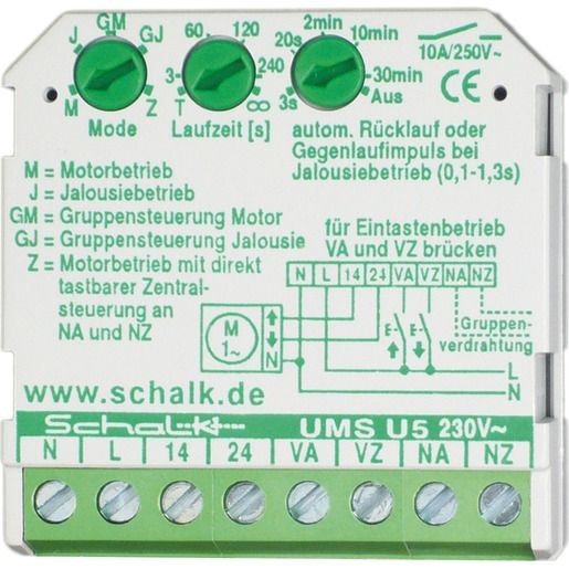 Schalk AUF/ZU-STEUERUNG 230V 2S 10A / SCHALK UMSU59
