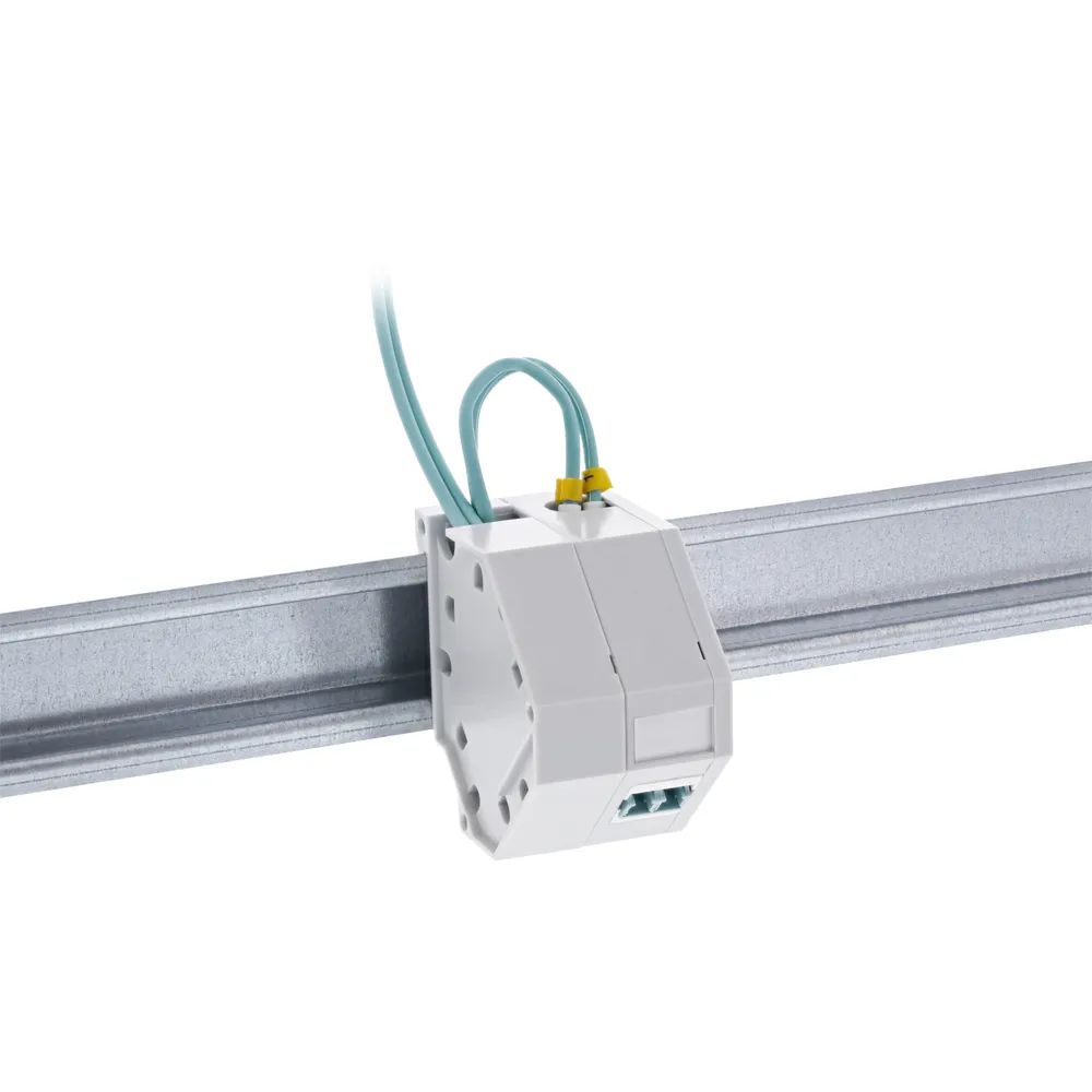 InLine Keystone SNAP-In LWL Keystone Modulhalter - 1-fach für Hutschiene