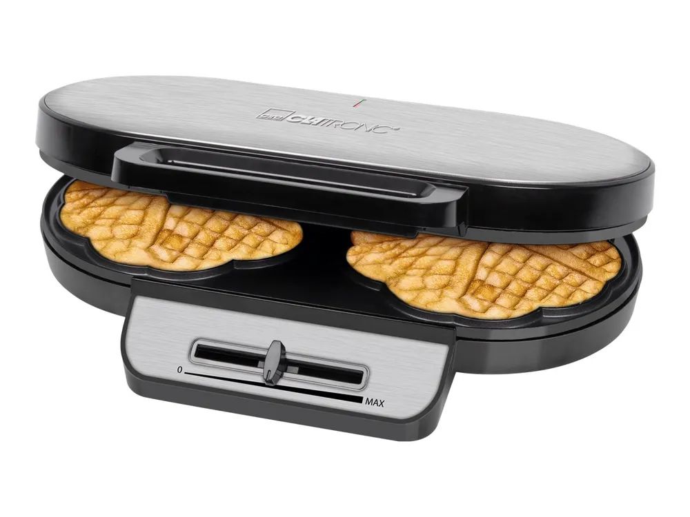 Clatronic WA 3745 - Waffeleisen - 1.2 kW - rostfreier