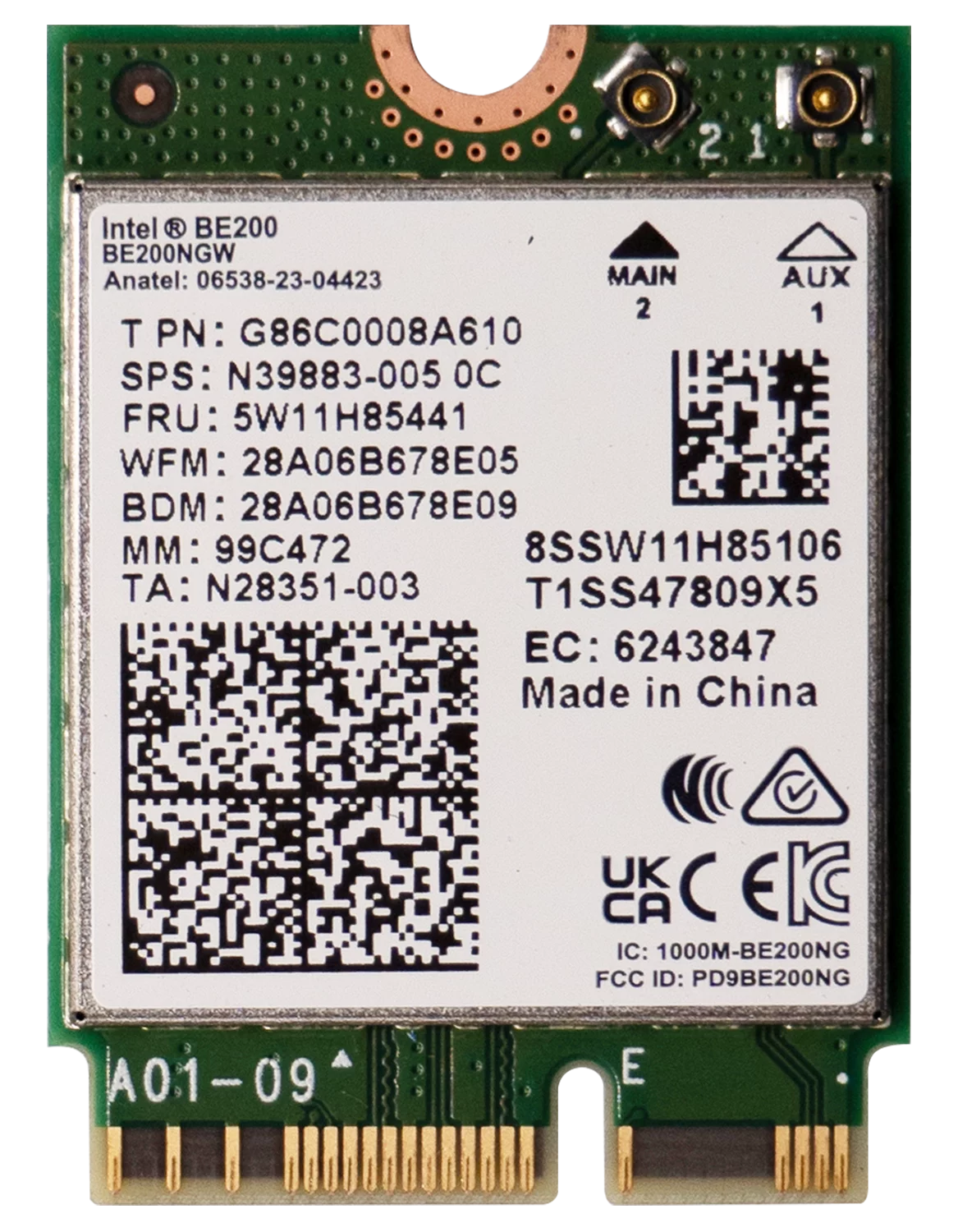 Intel Wi-Fi 7 BE200 - Netzwerkadapter - M.2 2230