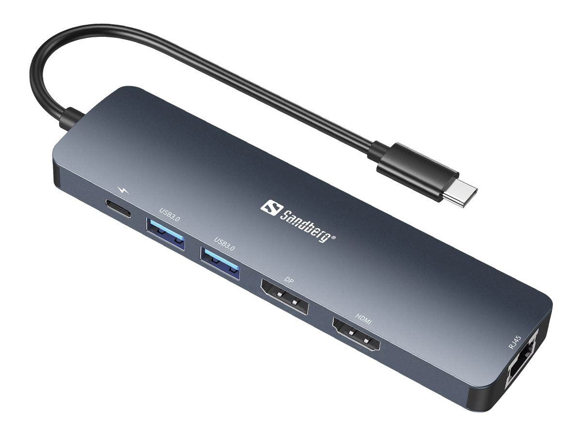 SANDBERG Dockingstation - USB-C - HDMI, DP