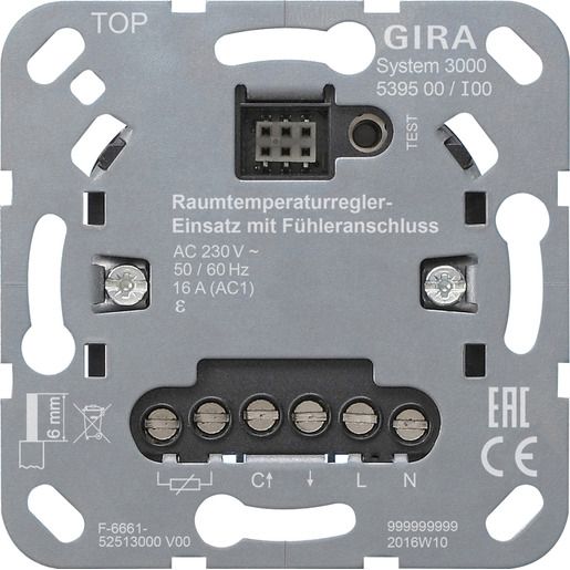 Gira RTR-EINS. + FÜHLERANSCH. EINS. / GIRA 539500 S3000 539500