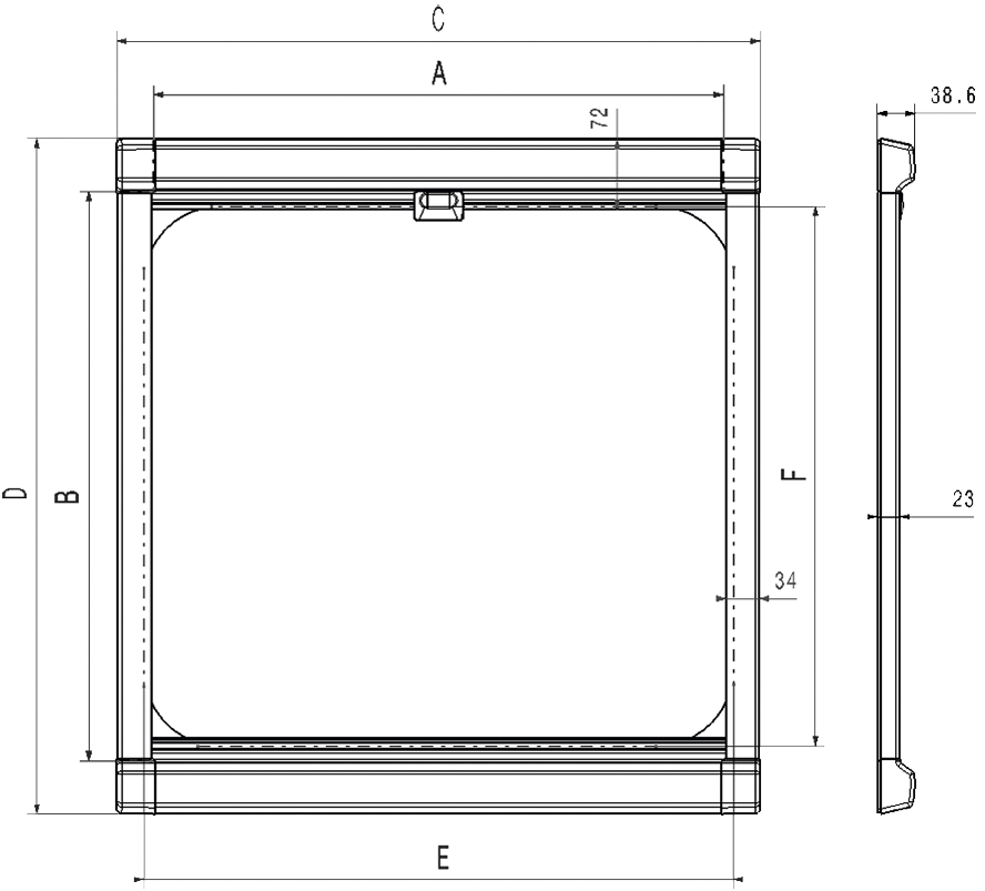 Dometic DB1R 680 x 630 mm