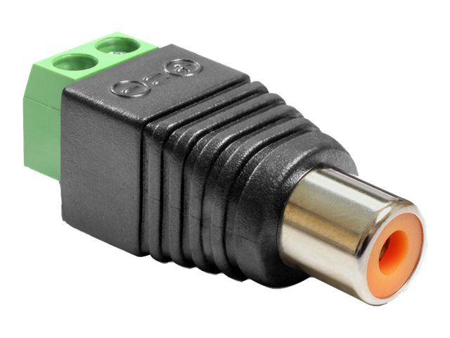 Delock Adapter RCA female > Terminal Block - Video- / Audio-Adapter