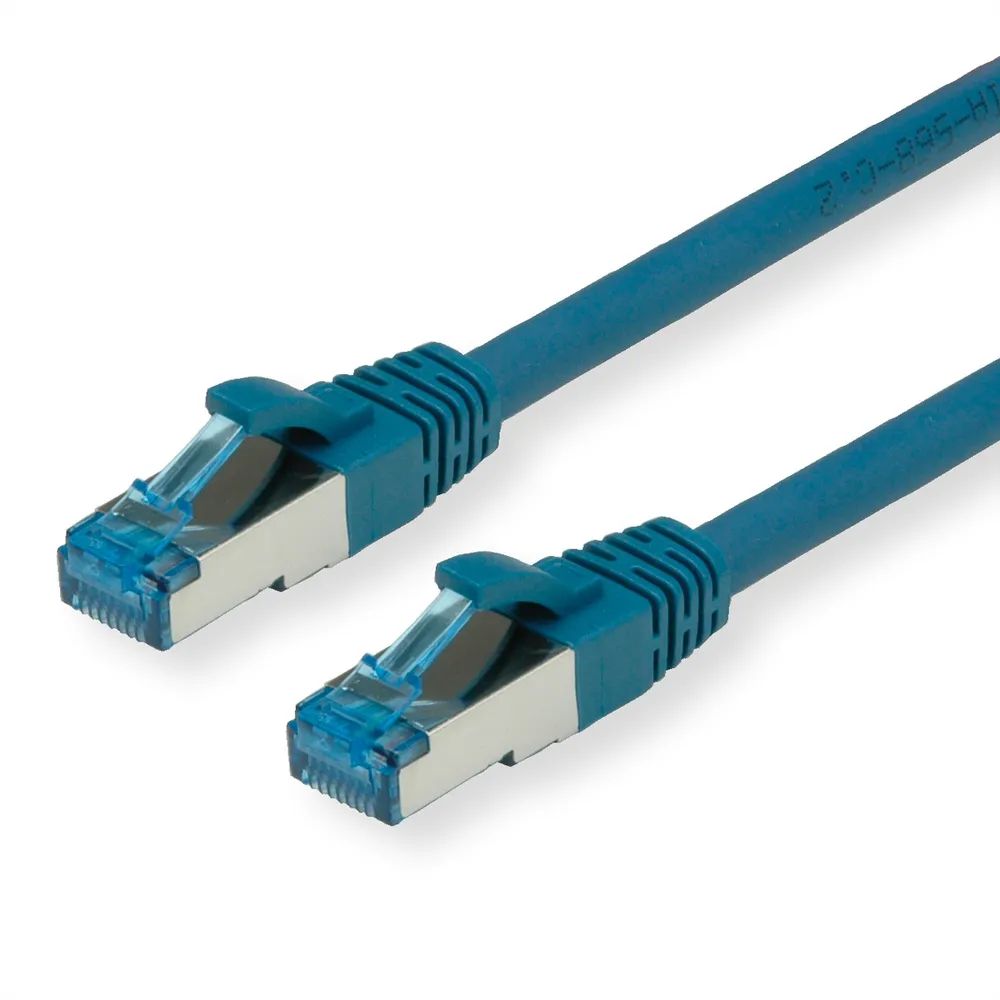 VALUE Patchkabel Cat.6A (Class EA) S/FTP (PiMF), LSOH, blau, 2 m