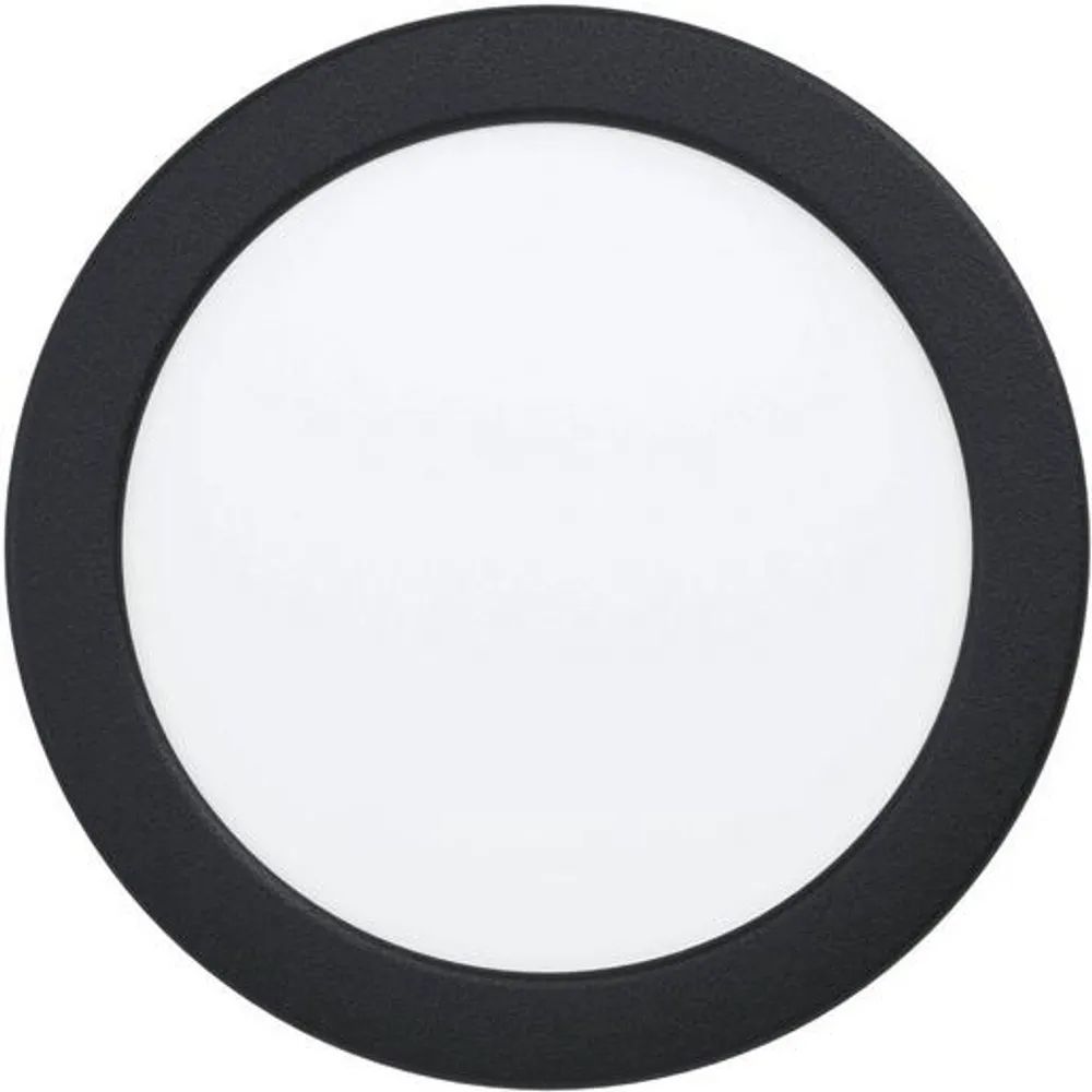 Eglo EINBAUSPOT LED Ø165 10,5W 830 / EGLO FUEVA 5 SCHWARZ IP44 99212