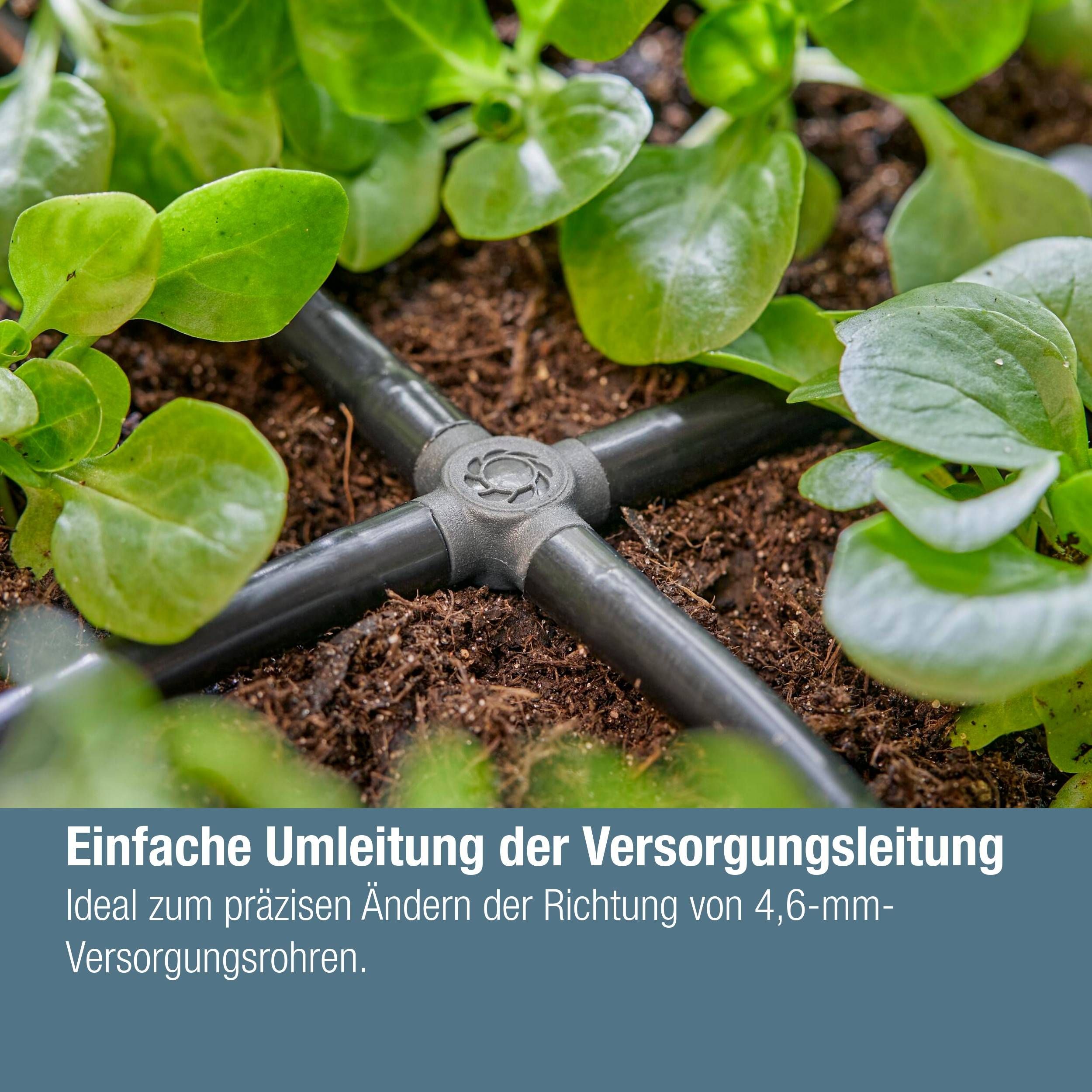 Gardena Micro-Drip-System Kreuzstück 4,6 mm (3/16") - Inhalt: 10 Stück