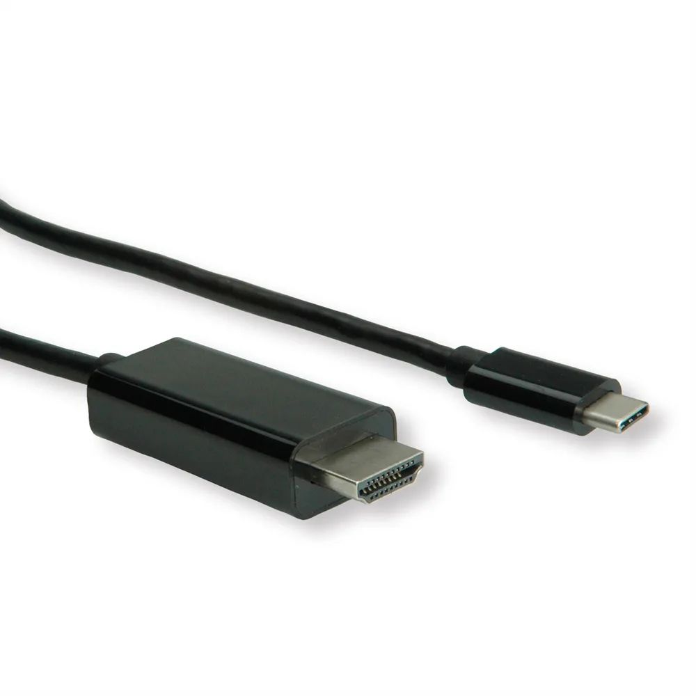 ROLINE USB Typ C - HDMI Adapterkabel, ST/ST, 1 m