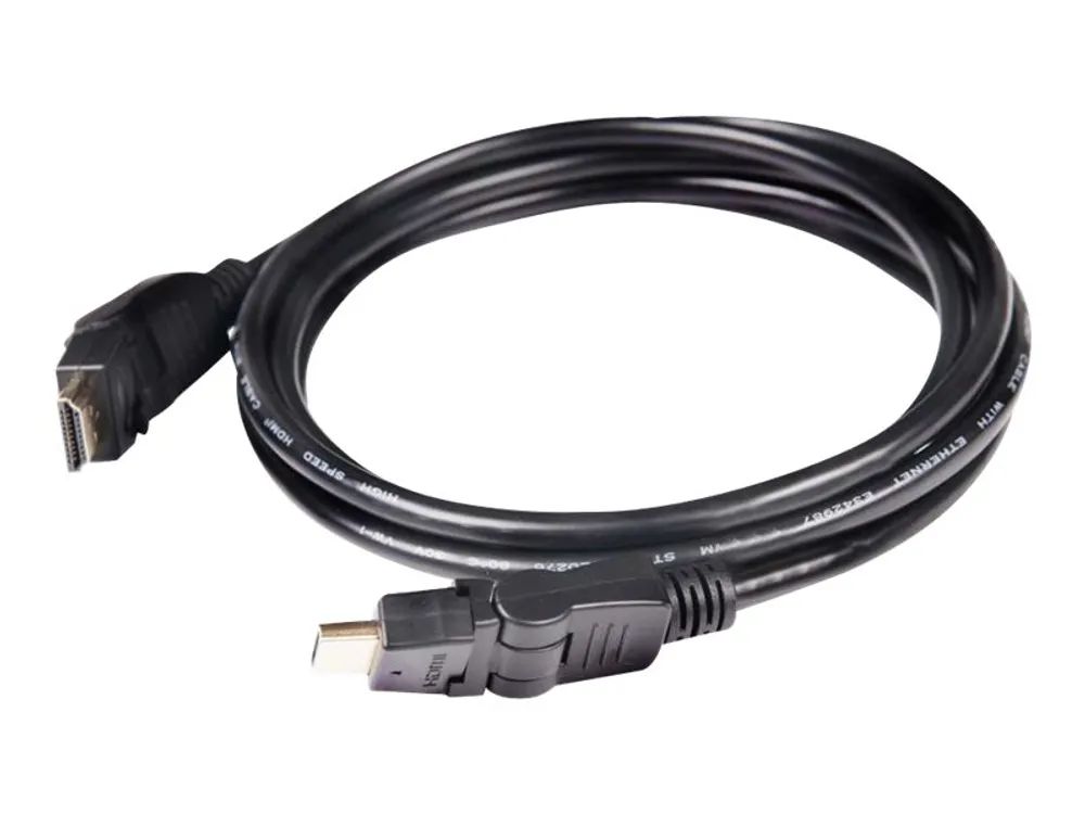 Club 3D CAC-1360 - HDMI-Kabel mit Ethernet - HDMI männlich drehend zu HDMI männlich drehend