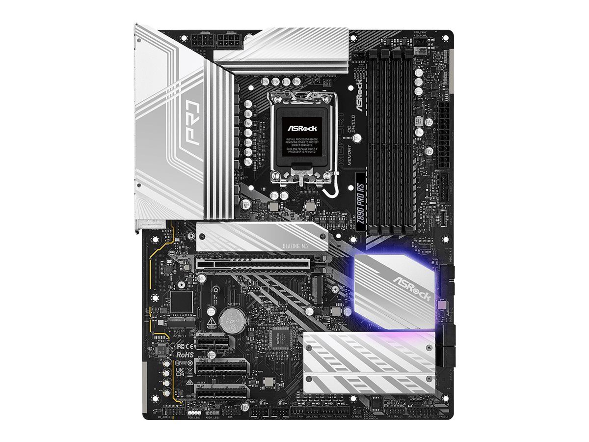 ASRock Z890 Pro RS - Motherboard - ATX - LGA1851-Sockel - Z890 Chipsatz - USB4, USB 3.2 Gen 2x2, USB 3.2 Gen 2, USB 3.2 Gen 1 - Onboard-Grafik (CPU erforderlich)