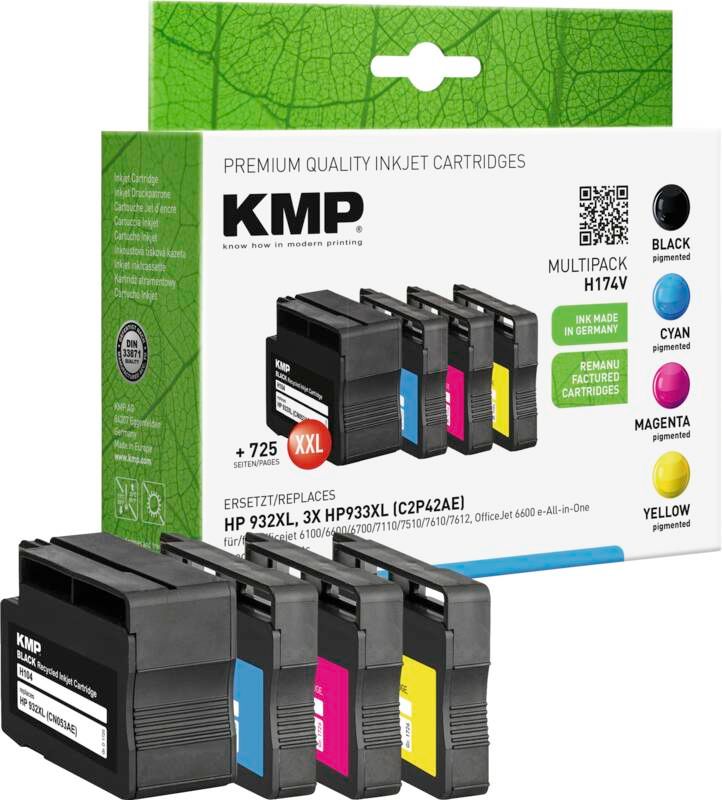 KMP Tintenpatrone H174V OEM HP 932XL/933XL
