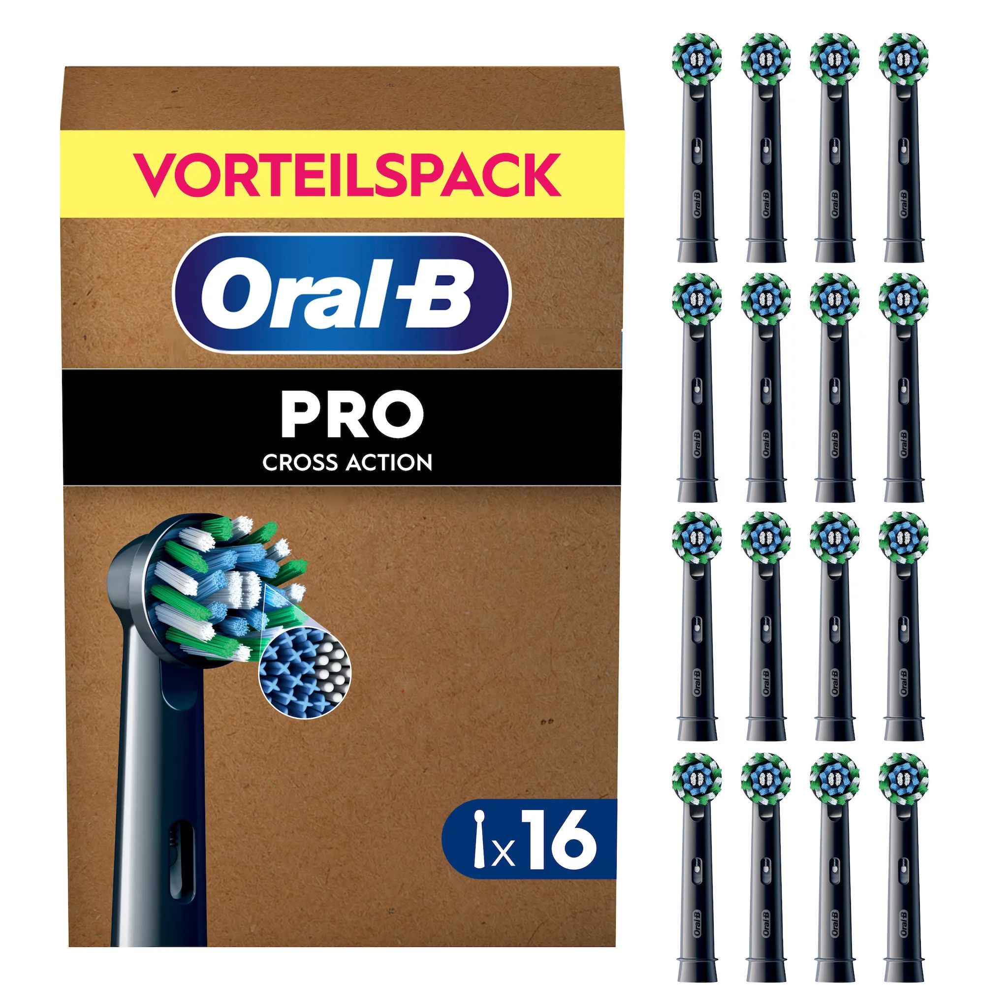 Oral-B Pro CrossAction Schwarz 16er FFU