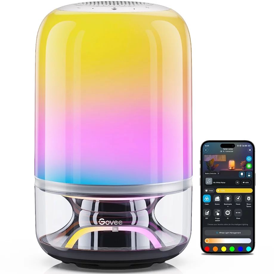 Govee RGBICWW Table Lamp 2 Pro Sound by JBL