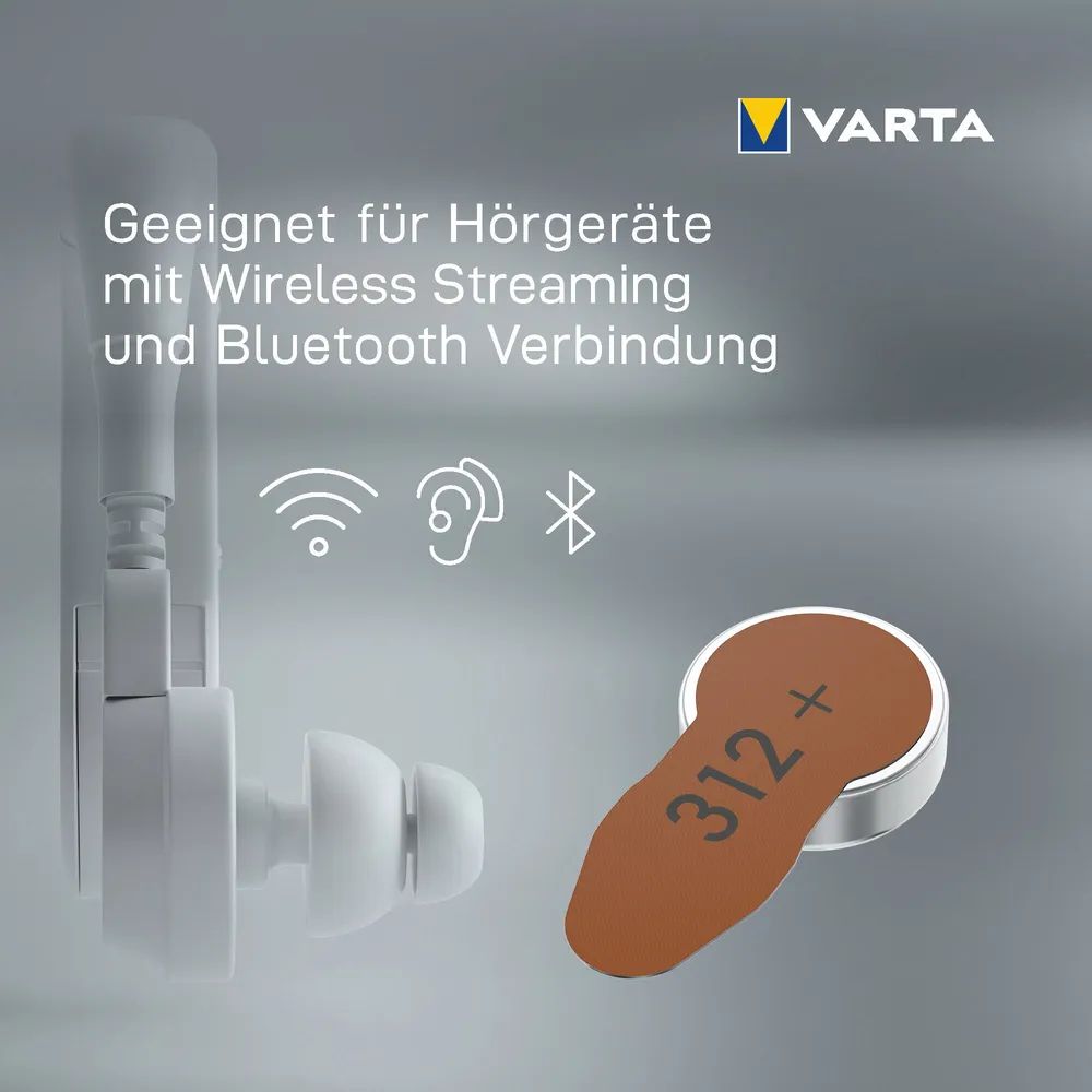 VARTA Hearing Aid Batteries 312 Blister 8