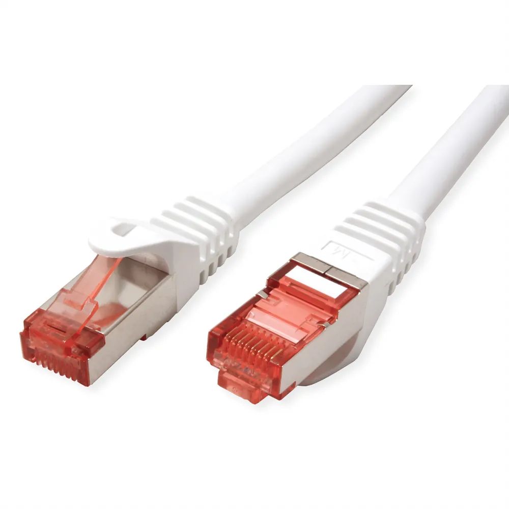 ROLINE Patchkabel Cat.6 S/FTP (PiMF), Component Level, LSOH, weiß, 1 m